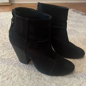 Rag & Bone Black Suede ankle boot!